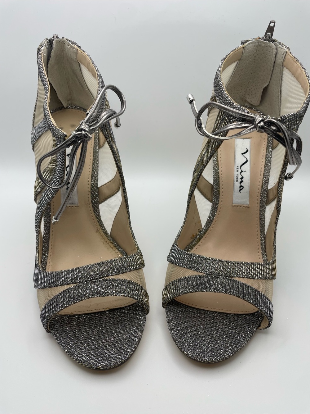 Nina Steel Heels size 6